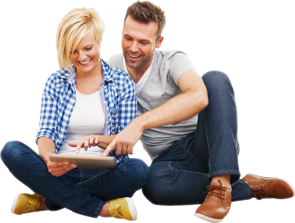 couple reviewing finances